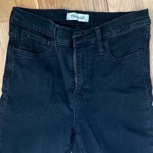 Madewell 27 High Rise Skinny Roadtripper Black Jean
